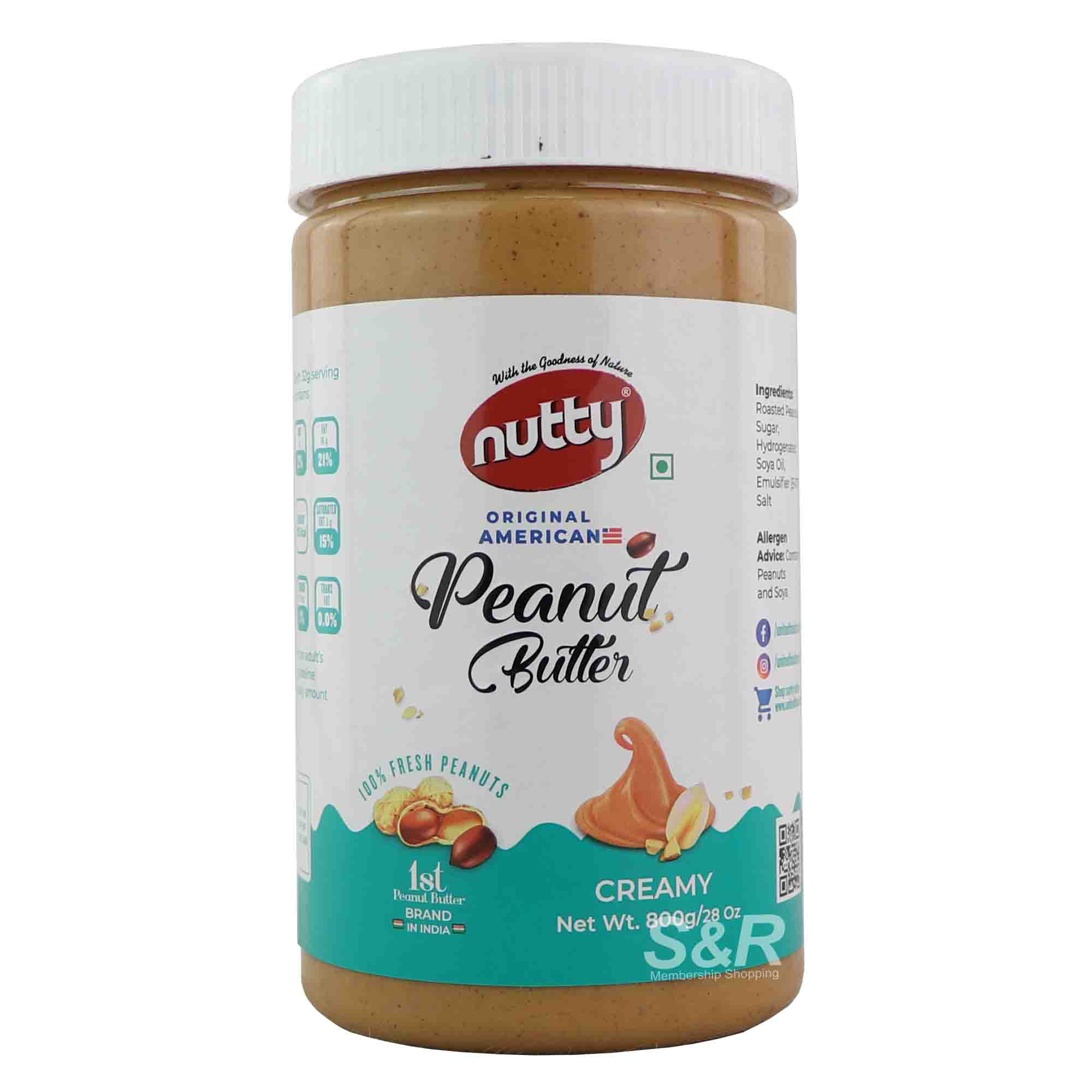 Nutty Creamy Peanut Butter 800g